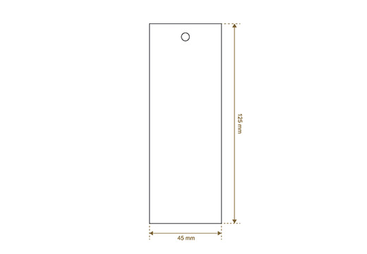 Kartongetikett Glamor Style Model HT-M123