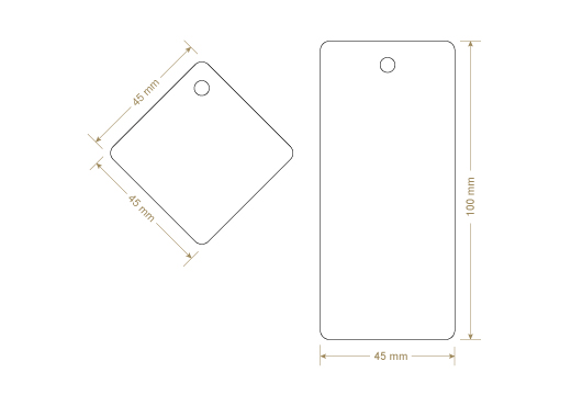 Kartongetikett Model HT-M94