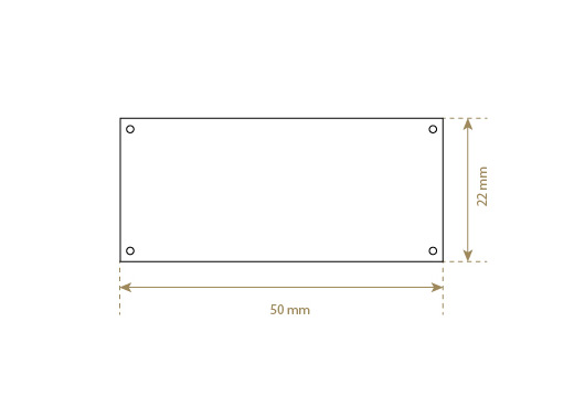 Läderetikett i äkta läder Model EP-M10