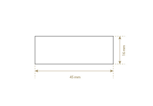 Läderetikett i äkta läder Model EP-M12