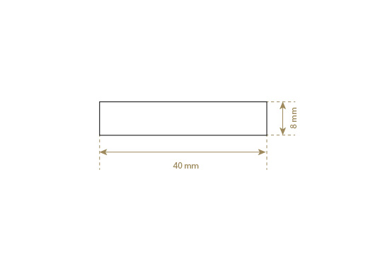 Etikett i läderimitation Model EP-M125