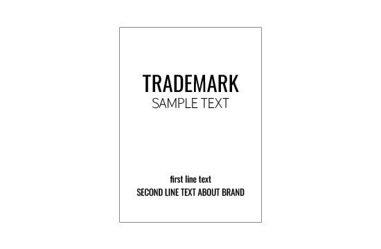 Etikett i konstläder Model EP-M139