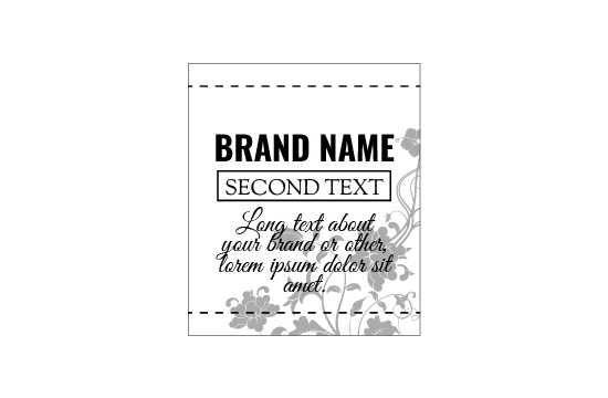 Etikett i konstläder Model EP-M141