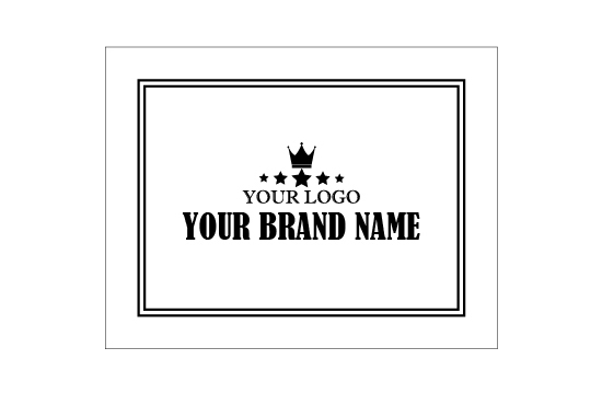 Etikett i läderimitation Model EP-M149