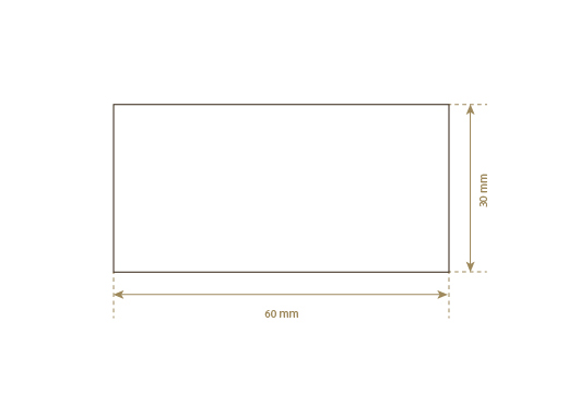 Läderetikett i äkta läder Model EP-M54