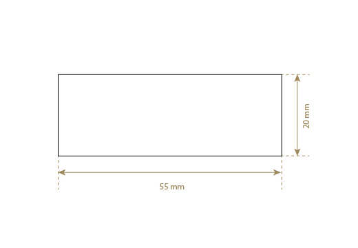 Läderetikett i äkta läder Model EP-M56
