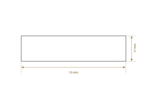 Läderetikett i äkta läder Model EP-M57