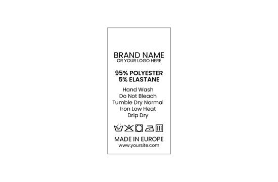 Tvättrådsetikett Model TC-M182