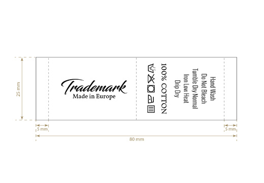 Tvättrådsetikett Model TC-M28