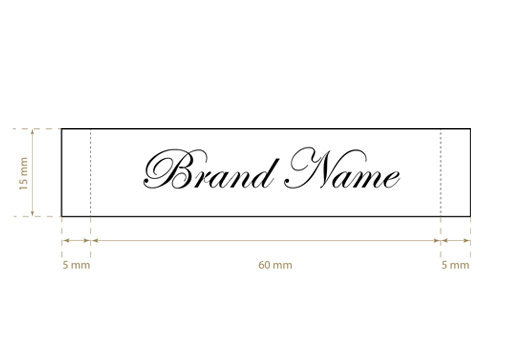 Vävd etikett Classic Style Model WL-M19