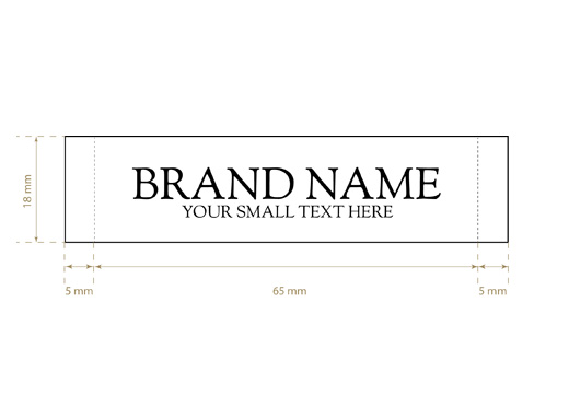 Vävd etikett Prim Style Model WL-M25