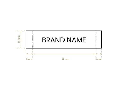 Vävd etikett Model WL-M42