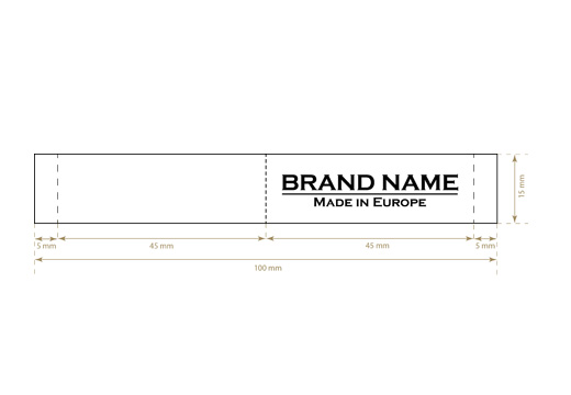 Vävd etikett New Look Style Model WL-M61