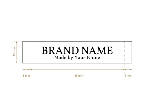 Vävd etikett Model WL-M89